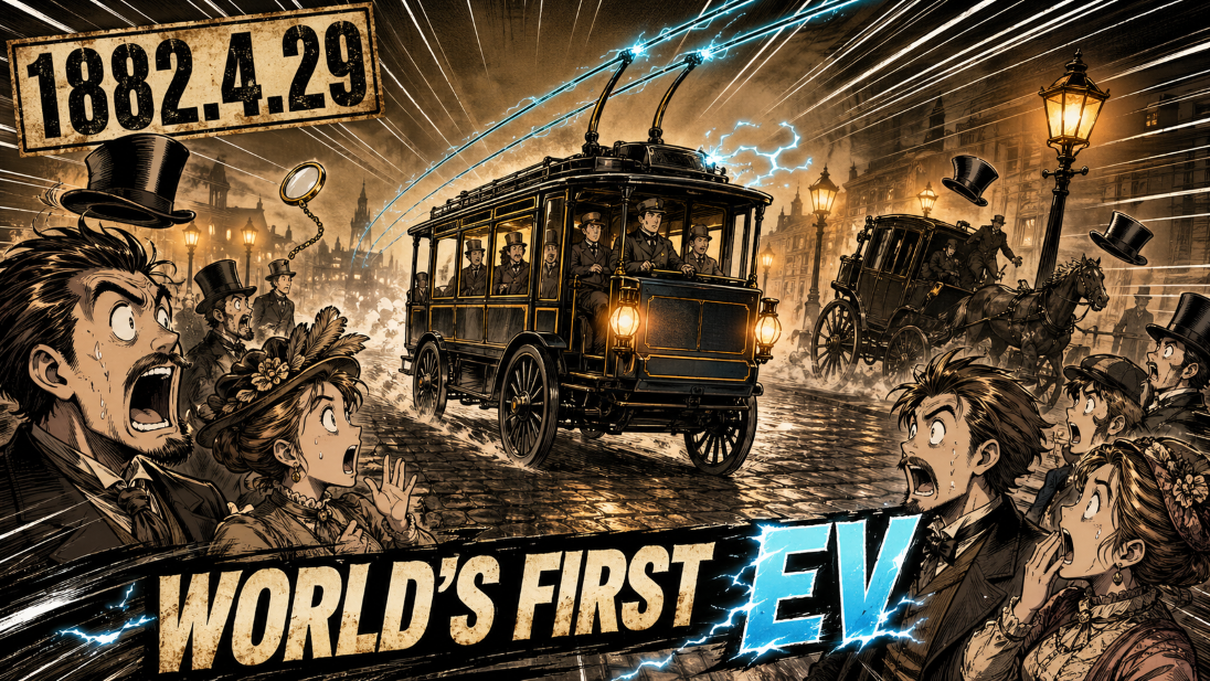 4月29日【今天是什么日子？ 】 1882年，世界第一辆电动汽车“Electromort”跑出的那一天