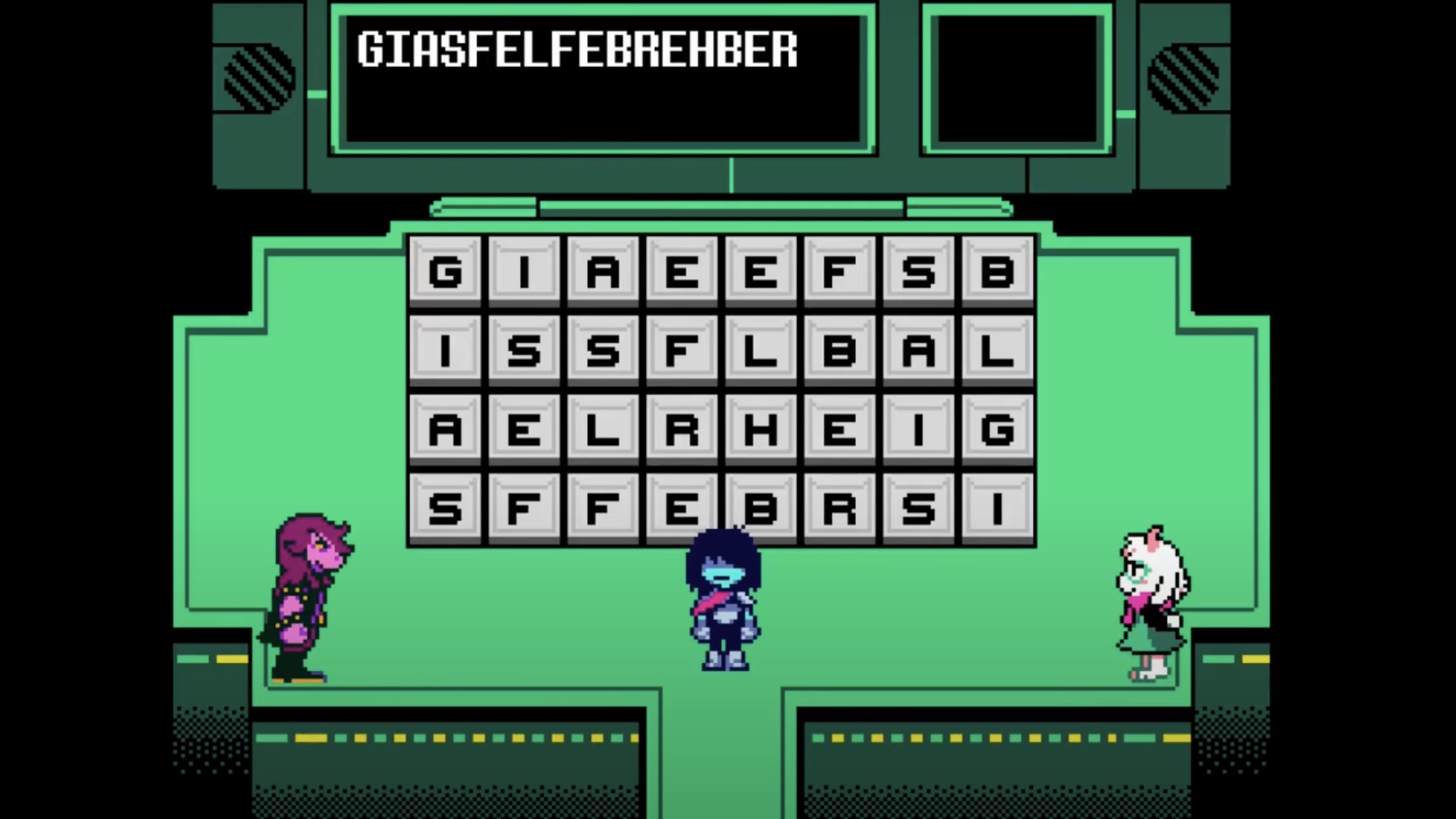 DELTARUNE:第2章字拼图指南