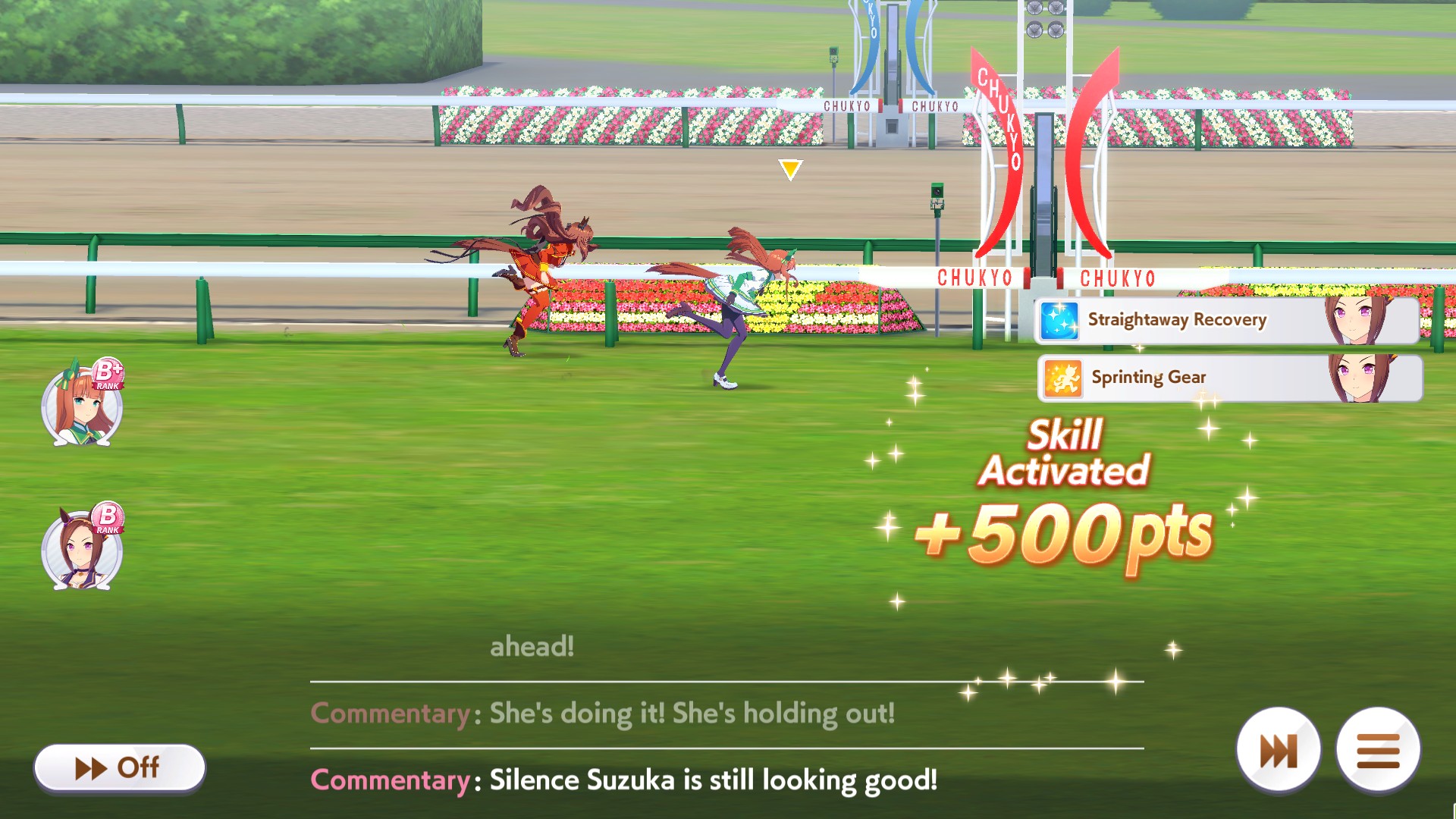 Unique > Rare > Regular skills for scores (Image via Cygames | Deltia's Gaming)
